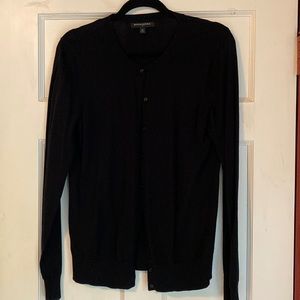 Banana Republic black button front sweater XL